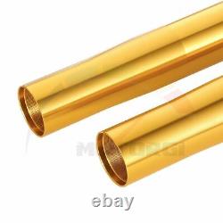 2Pcs Outer Fork Golden Tubes For YAMAHA R1 2002-2003 5PW-23136-10-00