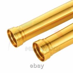 2Pcs Outer Fork Golden Tubes For YAMAHA R1 2002-2003 5PW-23136-10-00