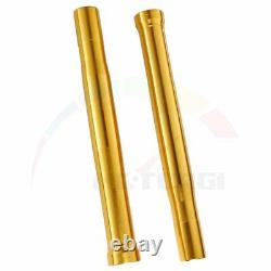 2Pcs Stanchions Fork Outer Tubes Gold For YAMAHA FZ1 FZ8 2D1-23136-00-00 483mm