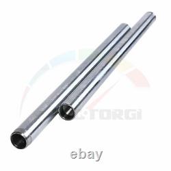 2xPipes Fork Tubes Inner Stanchions Silver Pair For YAMAHA DX250 1971 34x540mm