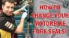 How To Change Fork Seals In Traditional Right Way Up Motorcycle Forks