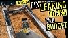 How To Fix Leaking Forks On A Budget Scrambler Build