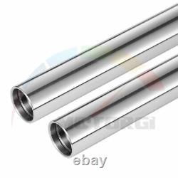 Pipes Fork Inner Tubes Bars Silver For Yamaha XV750 1981-1983 1982 4X7-23110-00