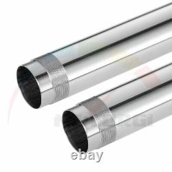 Pipes Fork Inner Tubes Bars Silver For Yamaha YZF-R6 R6 2005 41x538mm 1.0mm