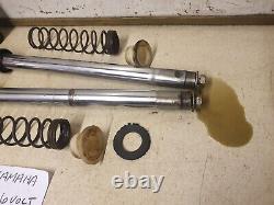 Yamaha Yb100 1973 Vintage Moped Front Forks Stanchions & Covers Fork Yokes